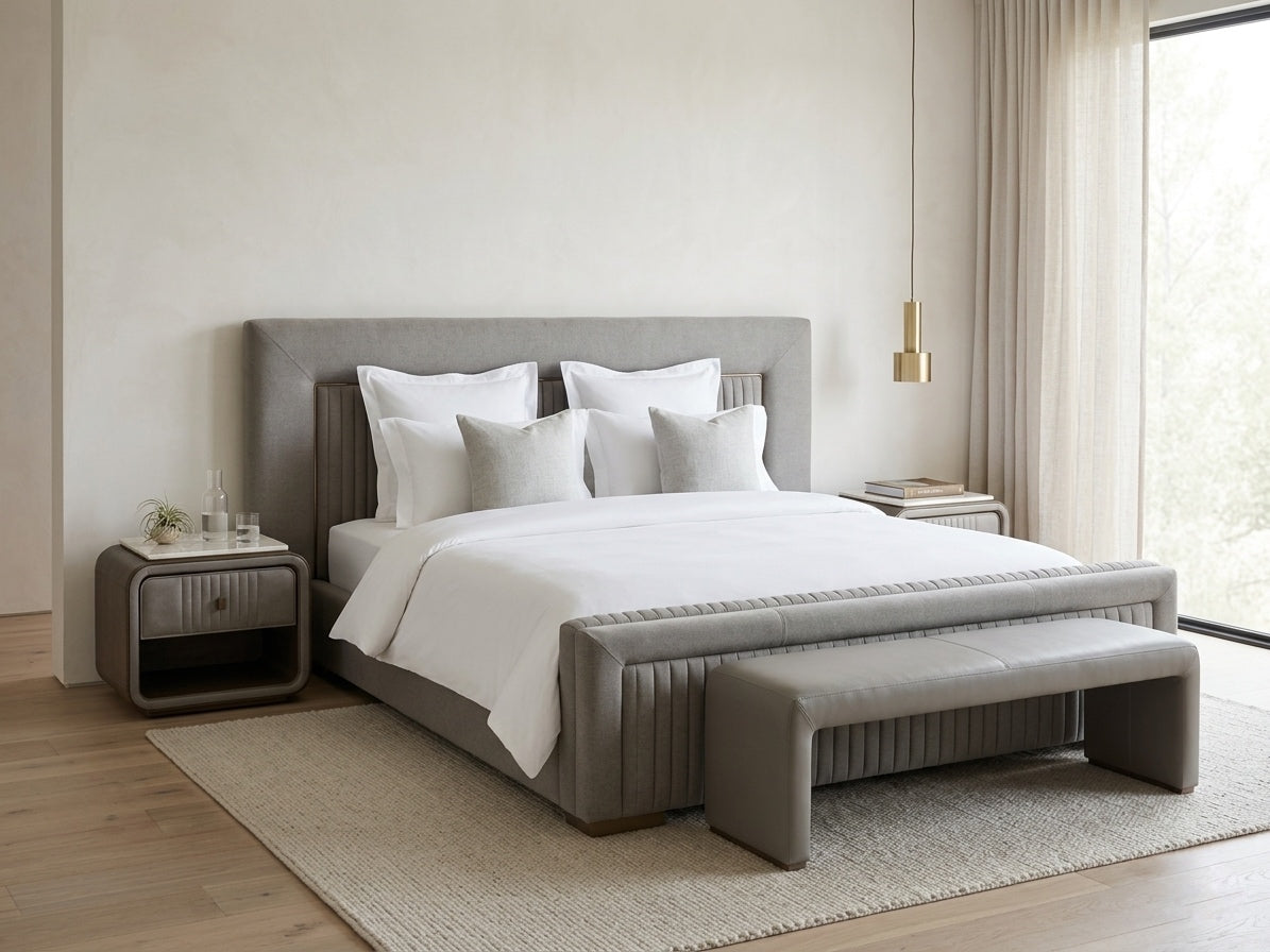 Atem Demes Bed + Side Table