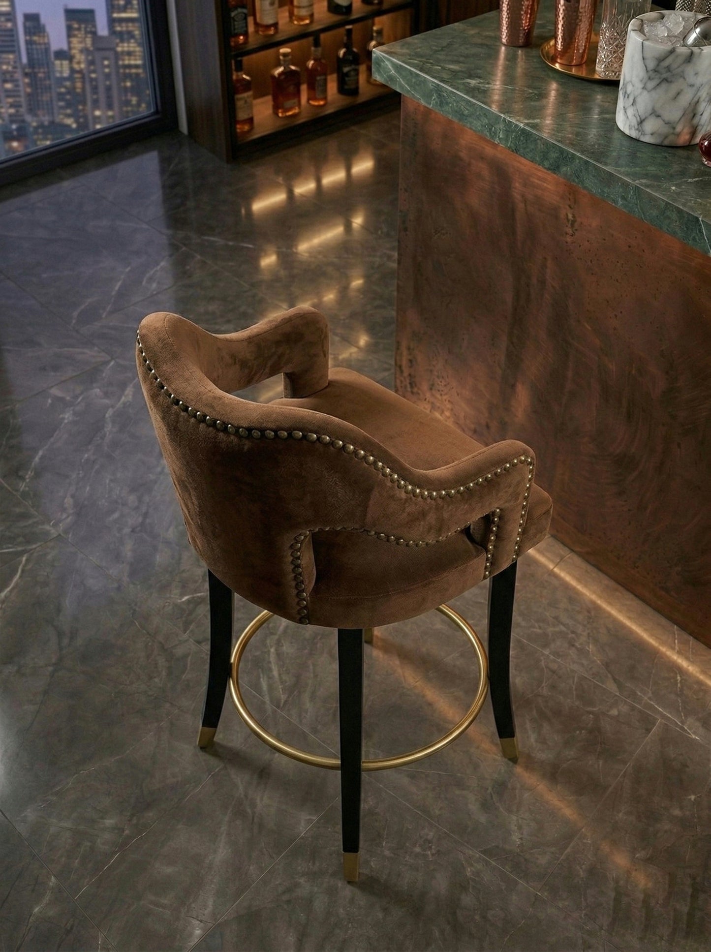 Kittu Vylon Bar Chair
