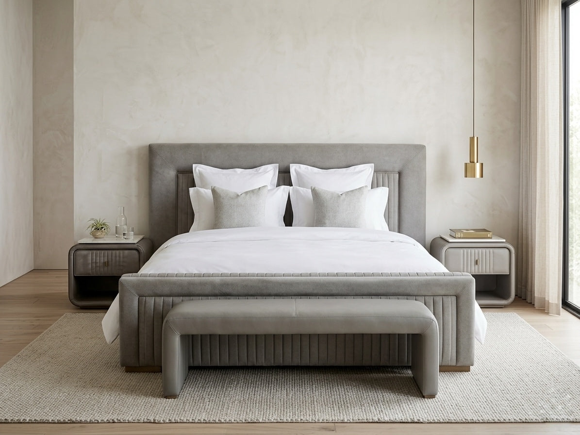 Atem Demes Bed + Side Table