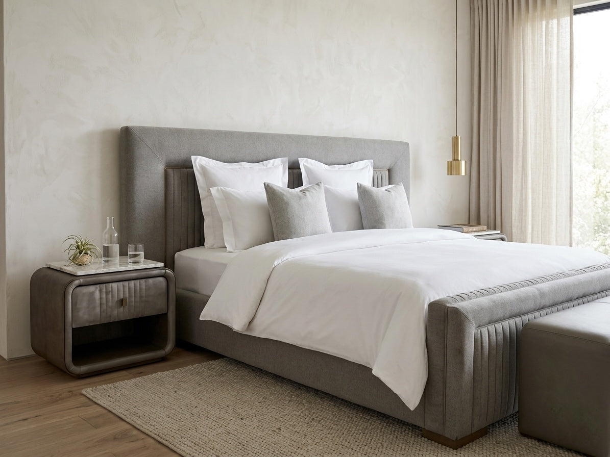 Atem Demes Bed + Side Table